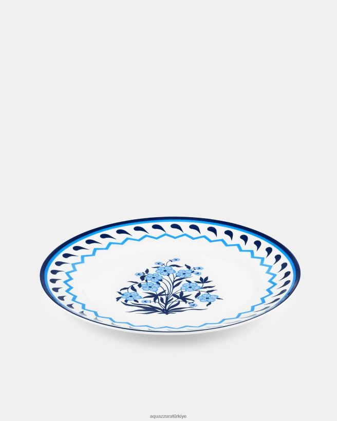 Aquazzura jaipur yemek tabağı mavi X8BD04522